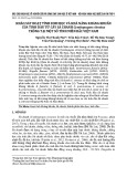 Khảo sát hoạt tính sinh học và khả năng kháng khuẩn của tinh dầu từ cây sả chanh Cymbopogon citratus trồng tại một số tỉnh miền Bắc Việt Nam