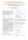 Dạng ma trận của phương trình Newton-Euler cho vật rắn không gian với tích Kronecker