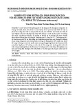 Nghiên cứu ảnh hưởng của phân bón chậm tan tới số lượng vi sinh vật hệ rễ và năng suất chất lượng của khoai tây (Solanum tuberosum)