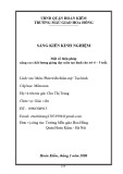 Sáng kiến kinh nghiệm Mầm non: Một số biện pháp nâng cao chất lượng giảng dạy môn tạo hình cho trẻ 4 – 5 tuổi