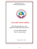 Sáng kiến kinh nghiệm Mầm non: Một số biện pháp giúp trẻ 4-5 tuổi khuyết tật hòa nhập trong trường mầm non