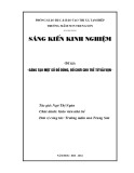 Sáng kiến kinh nghiệm Mầm non: Sáng tạo một số đồ dùng đồ chơi cho trẻ từ các loại vải vụn