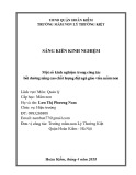 Sáng kiến kinh nghiệm Mầm non: Một số kinh nghiệm trong công tác bồi dưỡng nâng cao chất lượng đội ngũ giáo viên mầm non