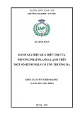 Khóa luận tốt nghiệp: Đánh giá hiệu quả điều trị của phương pháp plasma lạnh trên một số bệnh nhân có tổn thương da
