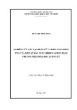 Tóm tắt luận văn Thạc sĩ Khoa học: Nghiên cứu cấu tạo phân tử và khả năng phản ứng của một số dẫn xuất hyđrocacbon bằng phương pháp hóa học lượng tử