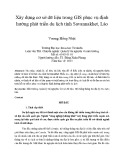 Xây dựng cơ sở dữ liệu trong GIS phục vụ định hướng phát triển du lịch tỉnh Savannakhet, Lào