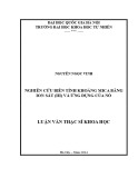 Tóm tắt luận văn Thạc sĩ Khoa học: Nghiên cứu biến tính khoáng Mica bằng ion sắt (III) và ứng dụng của nó