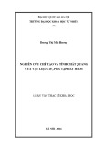 Luận văn Thạc sĩ Khoa học: Nghiên cứu chế tạo và tính chất quang của vật liệu CeF3 pha tạp đất hiếm