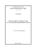 Luận văn Thạc sĩ Khoa học: Chế tạo và nghiên cứu tính chất từ - điện của vật liệu nhiệt điện hệ orthor ferrit La(TiCoFe)O3