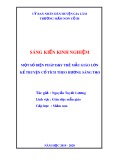 Sáng kiến kinh nghiệm Mầm non: Một số biện pháp dạy trẻ mẫu giáo lớn kể truyện cổ tích theo hướng sáng tạo