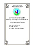 Sáng kiến kinh nghiệm Mầm non: Một số biện pháp chỉ đạo giáo viên thực hiện tốt công tác phòng chống tai nạn thương tích cho trẻ trong trường mầm non