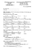 Đề khảo sát chất lượng học kì 2 môn Toán lớp 9 năm 2020-2021 - Sở GD&ĐT Nam Định
