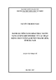 Luận văn Thạc sĩ Khoa học: Đánh giá tiềm năng khai thác nguồn năng lượng khí sinh học từ các hoạt động chăn nuôi tại huyện Thanh Liêm, tỉnh Hà Nam