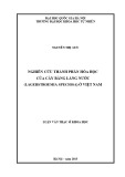 Luận văn Thạc sĩ Khoa học: Nghiên cứu thành phần hóa học của cây Bằng lăng nước (Lagerstroemia speciosa ) ở Việt Nam