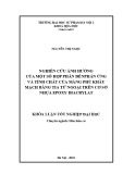 Khóa luận tốt nghiệp: Nghiên cứu ảnh hưởng của một số hợp phần đến phản ứng và tính chất của màng phủ khâu mạch bằng tia tử ngoại trên cơ sở nhựa epoxy diacrylat