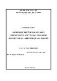 Luận văn Thạc sĩ Khoa học: Xác định sự khuếch đại gen MYCN ở bệnh nhân u nguyên bào thần kinh bằng kỹ thuật lai huỳnh quang tại chỗ