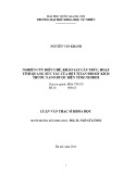 Luận văn Thạc sĩ Hóa học: Nghiên cứu điều chế, khảo sát cấu trúc, hoạt tính quang xúc tác của bột titatan đioxit kích thước nano được biến tính neođim