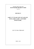 Luận văn Thạc sĩ Khoa học: Nghiên cứu tổng hợp thuốc chữa bệnh tiểu đường glibenclamide và metformin hydrochloride