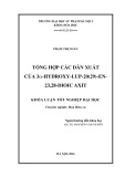 Khóa luận tốt nghiệp: Tổng hợp các dẫn xuất của 3a-Hydroxy-Lup-20(29)-En-23,28-Dioic Axit