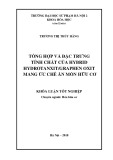 Khóa luận tốt nghiệp: Tổng hợp và đặc trưng tính chất của hybrid hydrotanxit/graphen oxit mang ức chế ăn mòn hữu cơ
