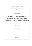 Luận văn Thạc sĩ Khoa học hóa học: Nghiên cứu tổng hợp một số Peracetyl-B-D-Galacopyranosyl thiosemicarbazon của N-Alkylisatin