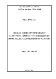Luận văn Thạc sĩ: Chế tạo, nghiên cứu tính chất từ và đốt nóng cảm ứng từ của hệ hạt ferit spinel Mn1-x ZnxFe2O4 có kích thước nano mét