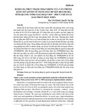 Đánh giá thực trạng hoạt động của văn phòng đăng ký quyền sử dụng đất huyện Hoành Bồ, tỉnh Quảng Ninh giai đoạn 2017-2020 và đề xuất giải pháp thực hiện