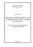 Luận văn Thạc sĩ Quản trị kinh doanh: Chiến lược phát triển thị trường của công ty TNHH Thương mại và dịch vụ tổng hợp Quốc tế Việt Nam