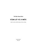 Tài liệu tham khảo Tâm lý và Y đức (Dành cho đào tạo Điều dưỡng trình độ cao đẳng)