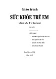 Giáo trình Sức khỏe trẻ em - Trường TC Phạm Ngọc Thạch Cần Thơ