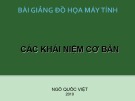 Bài giảng Đồ họa máy tính: Các khái niệm cơ bản - Ngô Quốc Việt