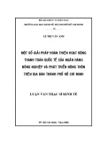 Luận văn Thạc sĩ Kinh tế: Một số giải pháp hoàn thiện hoạt động thanh toán quốc tế của Ngân Ngân hàng Nông nghiệp và Phát triển Nông thôn trên địa bàn thành phố Hồ Chí Minh