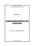 Luận văn Thạc sĩ Kinh tế: Hoạt động kinh doanh nhượng quyền thương mại tại TP.HCM - Thực trạng và giải pháp