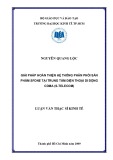 Luận văn Thạc sĩ Kinh tế: Giải pháp hoàn thiện hệ thống phân phối sản phẩm SFone tại Trung tâm Điện thoại di động CDMA (S-telecom)