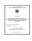Luận văn Thạc sĩ Kinh tế: Một số giải pháp nâng cao hiệu quả hoạt động quản trị rủi ro tín dụng tại Ngân hàng TMCP Quốc Tế Việt Nam