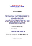 Luận văn Thạc sĩ Kinh tế: Các giải pháp phát triển nghiệp vụ bảo hiểm hàng hải cho các công ty bảo hiểm Việt Nam trong thời kỳ hậu WTO