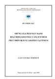 Luận văn Thạc sĩ Kinh tế: Những giải pháp đẩy mạnh hoạt động khai thác cảng ICD nhằm phát triển dịch vụ logistics tại TP. HCM