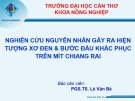 Báo cáo: Nghiên cứu nguyên nhân gây ra hiện tượng xơ đen và bước đầu khắc phục trên mít chiang rai