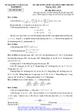 Đề thi tuyển sinh vào lớp 10 chuyên môn Toán năm 2021-2022 - Sở GD&ĐT Hải Phòng