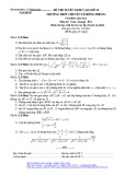 Đề thi tuyển sinh vào lớp 10 môn Toán (chung) năm 2021-2022 - Trường THPT chuyên Lê Hồng Phong – Nam Định (Đề 1)