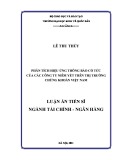 Luận án Tiến sĩ Tài chính ngân hàng: Phân tích hiệu ứng thông báo cổ tức của các công ty niêm yết trên thị trường chứng khoán Việt Nam