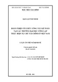 Luận án Tiến sĩ Kinh tế: Hoàn thiện tổ chức công tác kế toán tại các trường đại học công lập thực hiện tự chủ tài chính ở Việt Nam