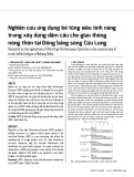 Nghiên cứu ứng dụng bê tông siêu tính năng trong xây dựng dầm cầu cho giao thông nông thôn tại Đồng bằng sông Cửu Long