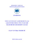 Luận văn Thạc sĩ Kinh tế: Nâng cao năng lực cạnh tranh của Gas Saigon Petro thuộc công ty dầu khí thành phố Hồ Chí Minh đến năm 2015