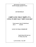 Luận văn Thạc sĩ Kinh tế: Chiến lược phát triển của Công ty Dệt may 7 đến năm 2025