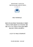 Luận văn Thạc sĩ Kinh tế: Một số giải pháp nhằm hoàn thiện chất lượng dịch vụ lữ hành nội địa của các công ty du lịch trên địa bàn tỉnh Lâm Đồng