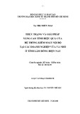 Luận văn Thạc sĩ Kinh tế: Thực trạng và giải pháp nâng cao tính hiệu quả của hệ thống kiểm soát nội bộ tại các doanh nghiệp vừa và nhỏ ở tỉnh Lâm Đồng hiện nay