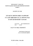 Luận văn Thạc sĩ Kinh tế: Xây dựng thương hiệu Co.opmart của Liên hiệp Hợp tác xã Thương mại TP. Hồ Chí Minh đến năm 2015