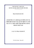 Luận văn Thạc sĩ Kinh tế: Ảnh hưởng của minh bạch thông tin tài chính đến hành vi ra quyết định của nhà đầu tư cá nhân trên thị trường chứng khoán Việt Nam