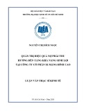 Luận văn Thạc sĩ Kinh tế: Quản trị hiệu quả nợ phải thu hướng đến tăng khả năng sinh lợi tại Công ty cổ phần Xi măng Đỉnh Cao